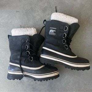 Sorel Women’s Winter Carnival Boot Black/ Stone Sz 7